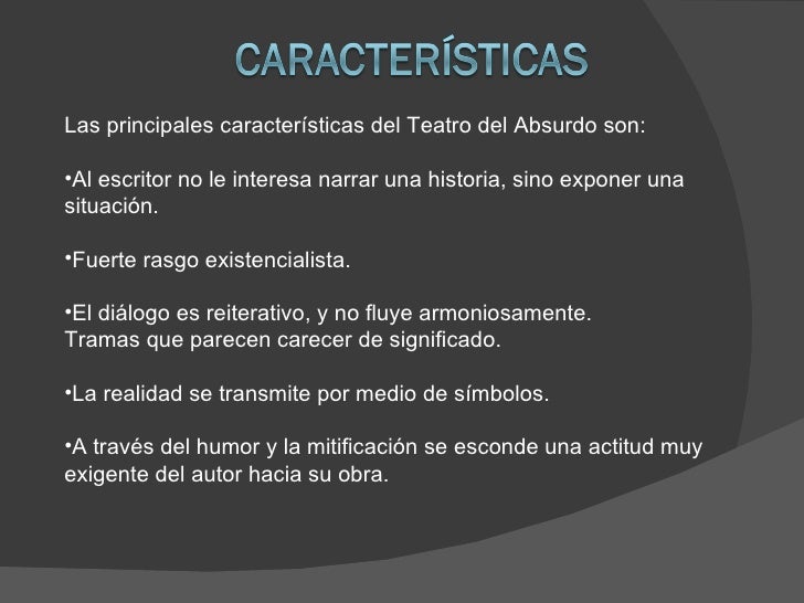 Teatro Del Absurdo Teatro Del Absurdo