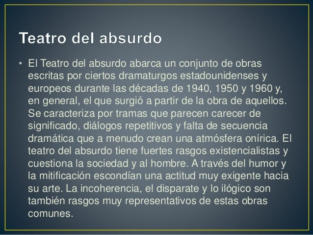 Teatro del absurdo