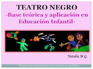 Natalia M.G.
Técnicas de comunicación oral y escrita en castellano
 