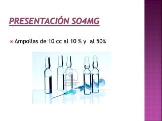  Ampollas de 10 cc al 10 % y al 50%
 