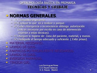 Traumatismos y urgencias oftalmólogicas