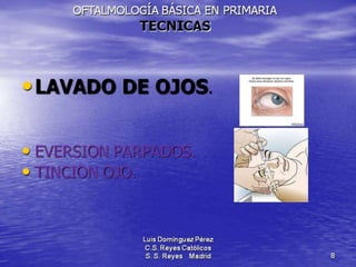 Traumatismos y urgencias oftalmólogicas