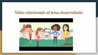 Vídeo relacionado al tema desarrollado:
 