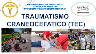UNIVERSIDAD PRIVADA FRANZ TAMAYO
CARRERA DE MEDICINA
URGENCIAS Y EMERGENCIAS MEDICAS I
DOCENTE: DR. ALBERTO LIMACHI Q.
FECHA: octubre 2023
 