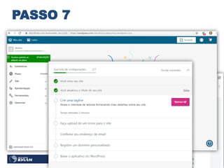 Tecnologias Educacionais
PASSO 7
 