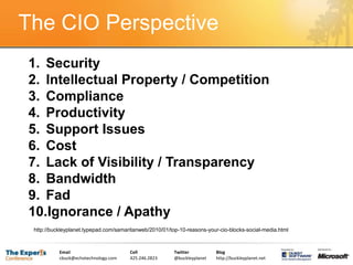 Social media inside SharePoint