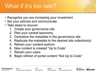 Legacy content gets migrated slowly, if at all 