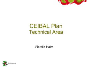 CEIBAL Plan Technical Area Fiorella Haim 