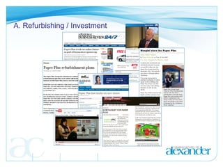 A. Refurbishing / Investment 