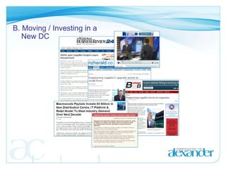 B. Moving / Investing in a New DC 