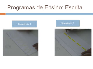 Programas de Ensino: Escrita
Sequência 1 Sequência 2
 