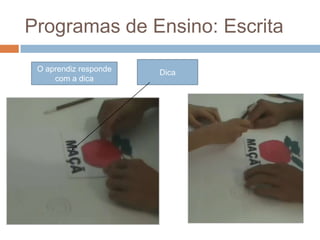 Programas de Ensino: Escrita
O aprendiz responde
com a dica
Dica
 