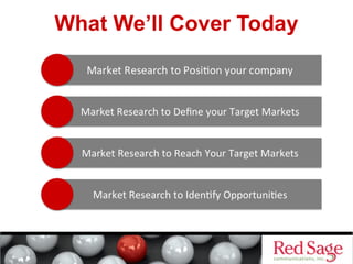 What We’ll Cover Today 
 