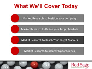 What We’ll Cover Today 
 