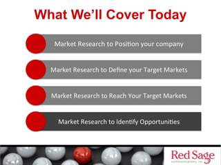 What We’ll Cover Today 
 