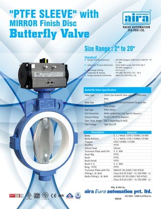 Techno Model Butterfly Valve