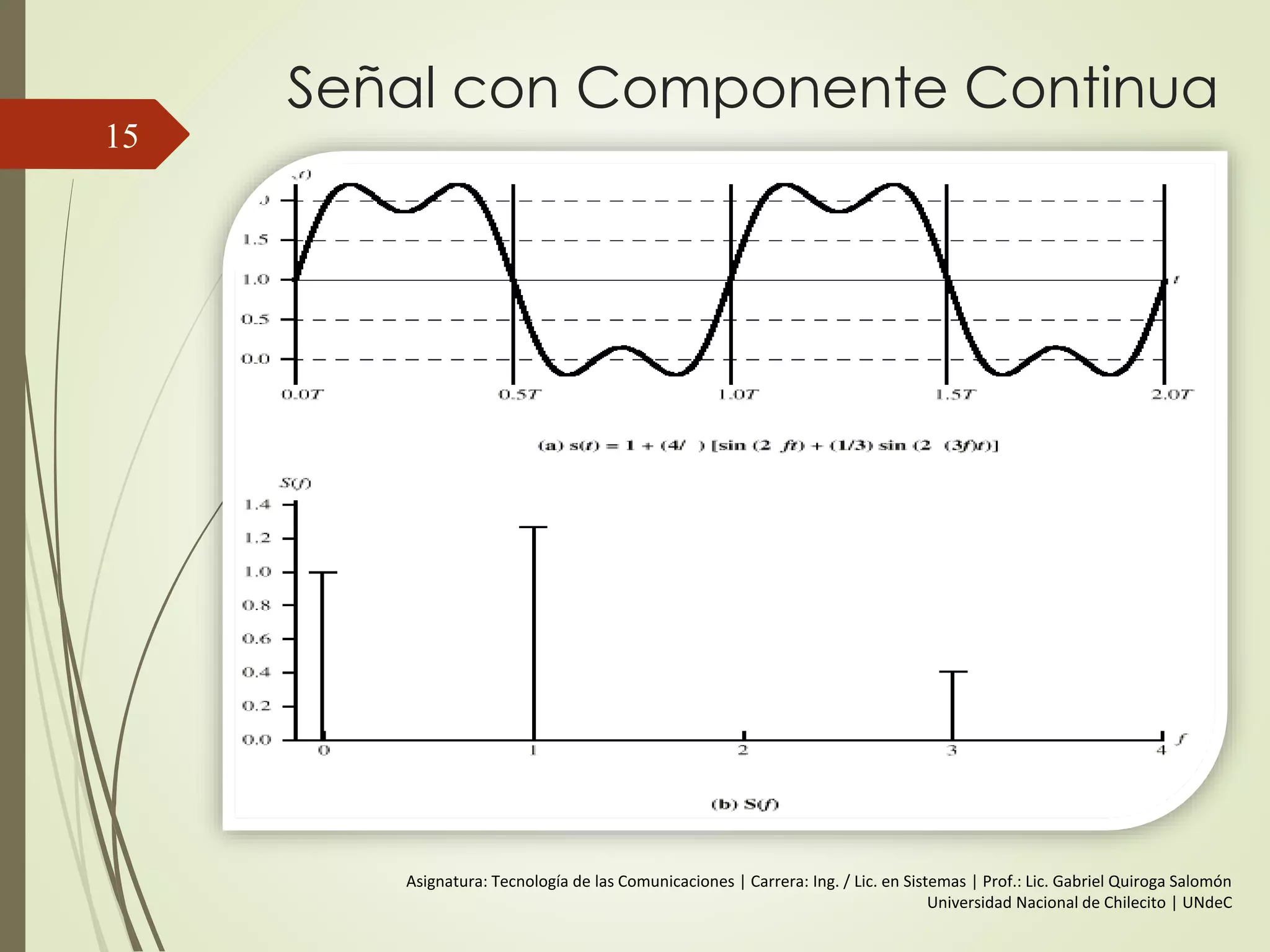 Algunos terminos…
 Período (T): El período es la duración de un ciclo completo
de una señal alterna. Se mide en segundos.
15
 