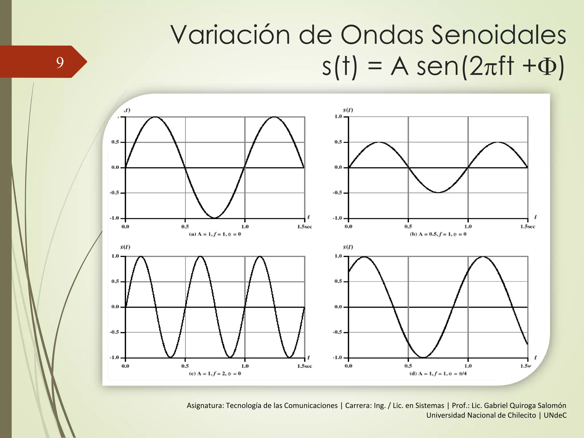 Señales Analógicas y Digitales
9
 