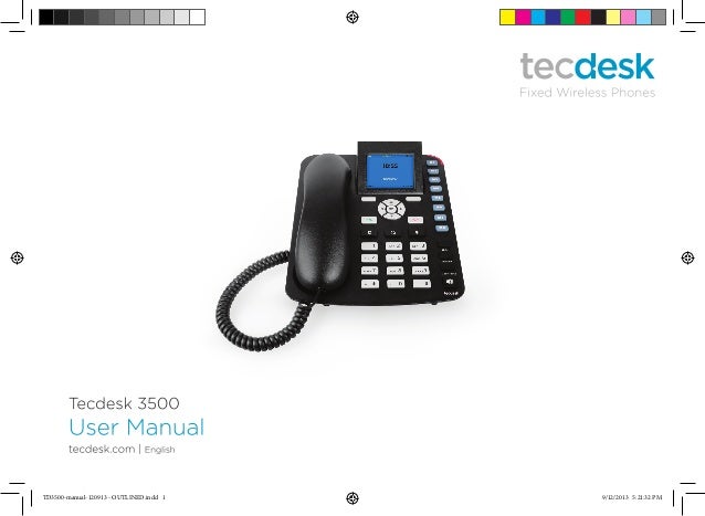 Tecdesk 3500 3600 Desk Phone