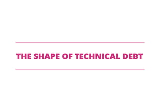 THE SHAPE OF TECHNICAL DEBT
 