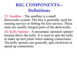RIG COMPONENTS - Definitions | PPT