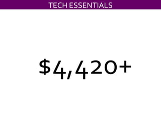TECH ESSENTIALS $4,420+ 