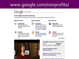 www.google.com/nonprofits/ 