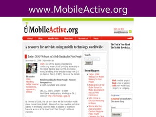 www.MobileActive.org 