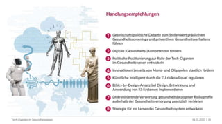09.03.2022 |
Tech-Giganten im Gesundheitswesen 26
 