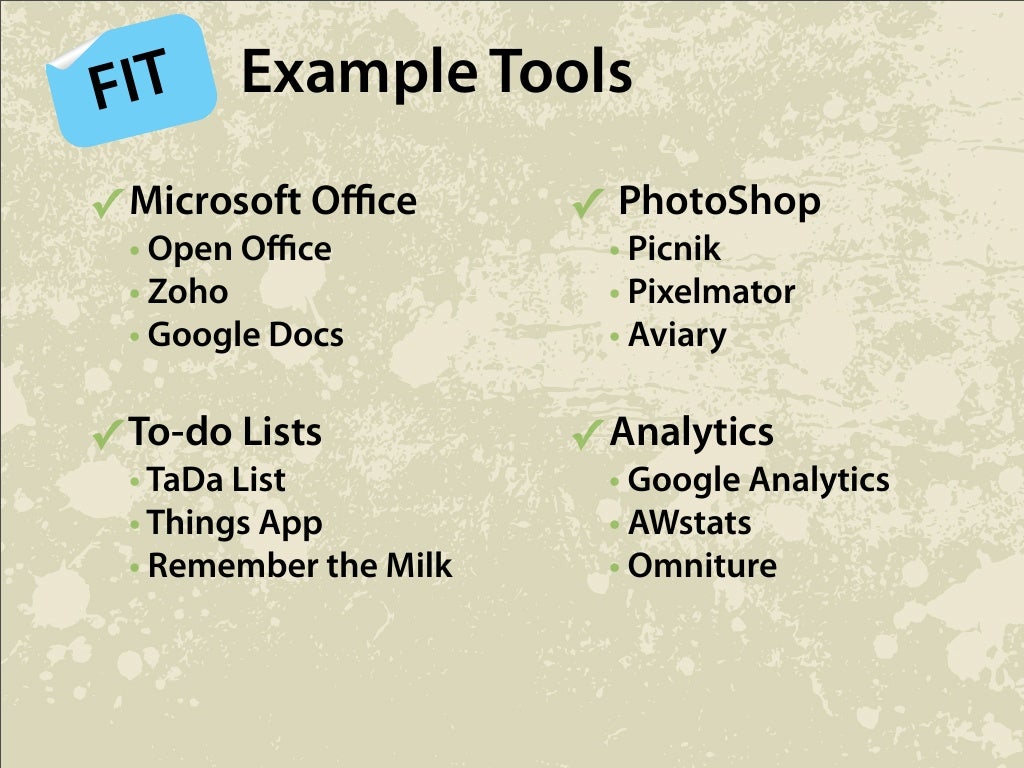 IT Example Tools N