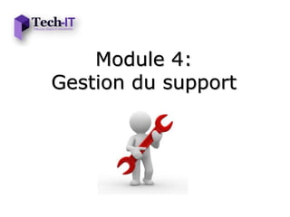 Module 4:
Gestion du support
 