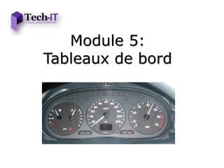 Module 5:
Tableaux de bord
 