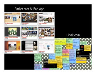 Linoit.com
Padlet.com & iPad App
 