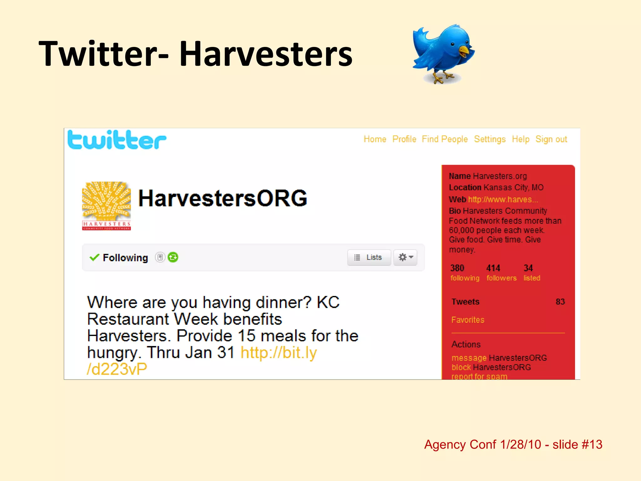 Twitter- Harvesters 