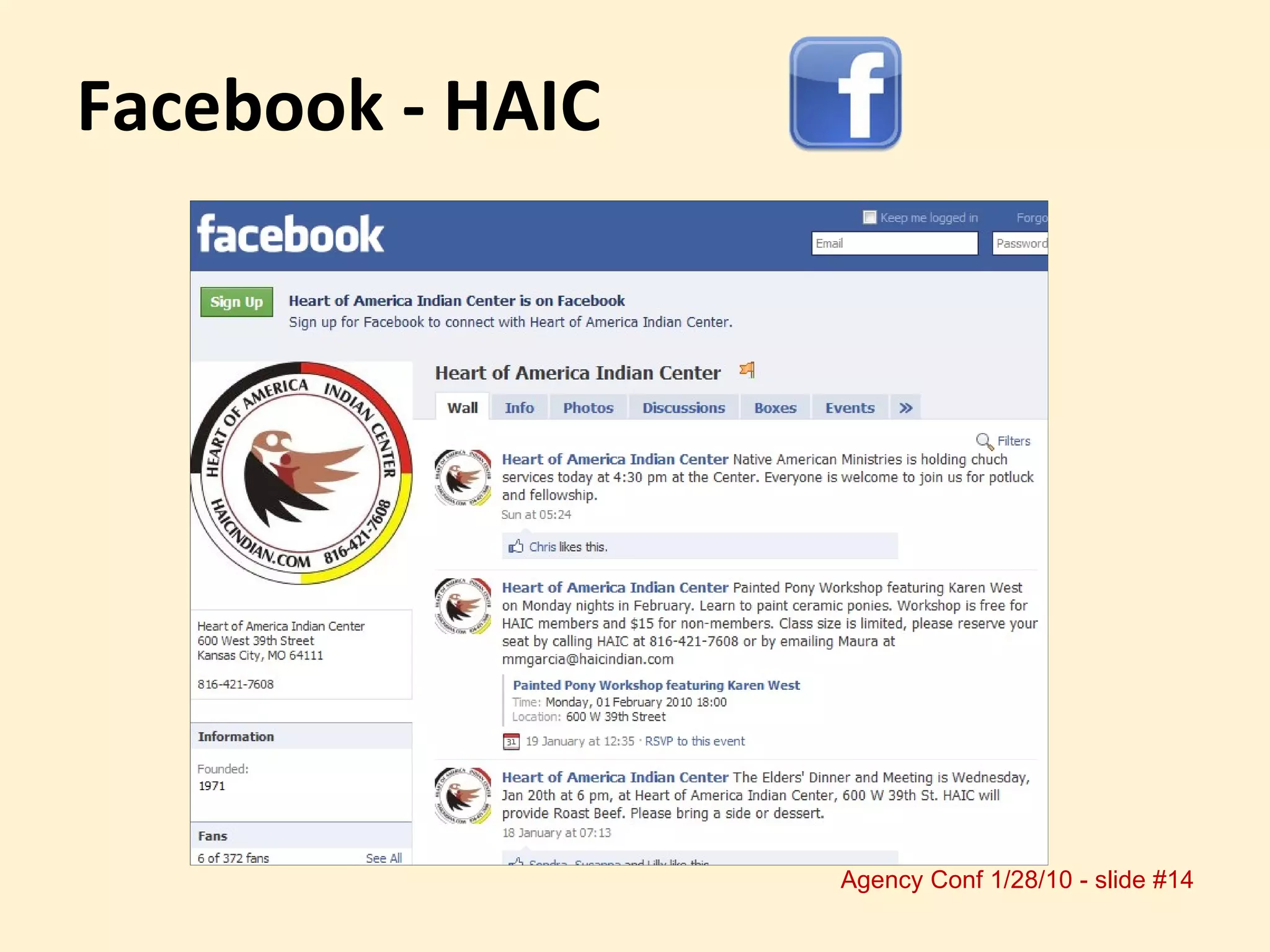 Facebook - HAIC 