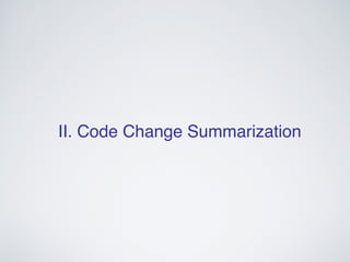 Summarization Techniques for Code, Changes, and Testing | PDF