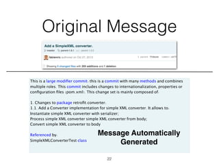 Summarization Techniques for Code, Changes, and Testing | PDF