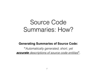 Summarization Techniques for Code, Changes, and Testing | PDF