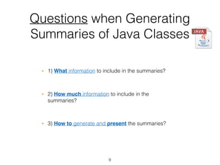 Summarization Techniques for Code, Changes, and Testing | PDF