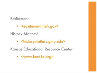 Tech Stuff for Social Studies