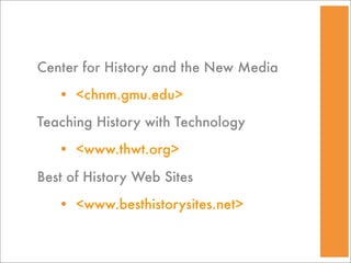 Tech Stuff for Social Studies