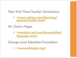 Tech Stuff for Social Studies