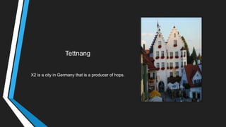 Tettnang
X2 is a city in Germany that is a producer of hops.
 