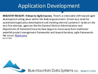 Application Development
IT MODERNIZATION: 3 Strategies for Building Successful Agile Teams. Is the
federal government trul...