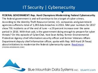 IT Security | Cybersecurity
STATE GOVERNMENT: To Simplify Cybersecurity Regulations, State Groups Ask
Federal Government f...