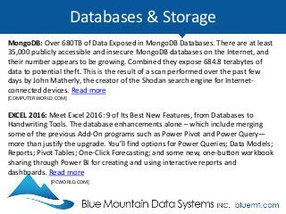 Databases & Storage
SHAREPOINT: Avoiding Ginormous Transaction Logs with SharePoint Databases.
Find out how organizations ...