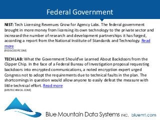 Tech Update Summary from Blue Mountain Data Systems December 2015