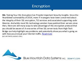 Tech Update Summary from Blue Mountain Data Systems February 2016