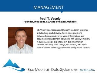 Tech Update Summary from Blue Mountain Data Systems July 2017