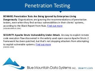 Penetration Testing
FINANCIAL: Testing Finds ‘100 Percent’ of Mobile Banking Apps Hackable.
Mobile banking applications pr...